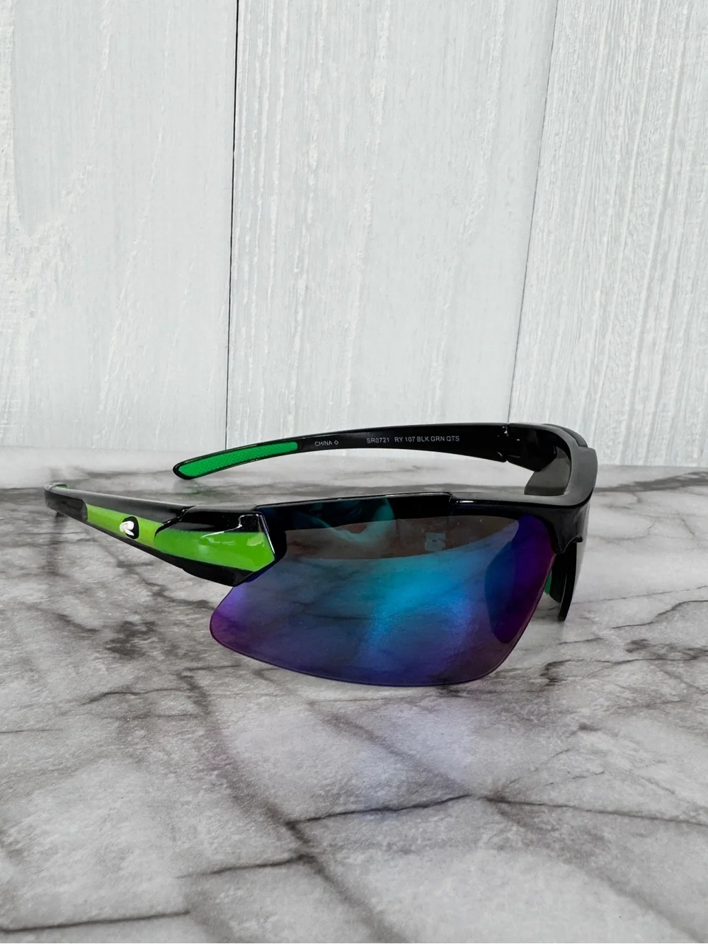 Rawlings Youth Half-Rim Sunglasses Sport Sunglasses - Blue/Green